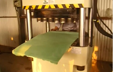 160T電動砂(sha)輪磨片成型液(yè)壓機