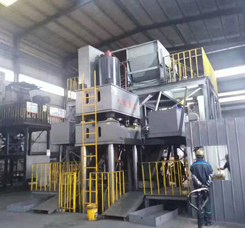 1000噸石墨坩(gan)埚液壓機(jī)