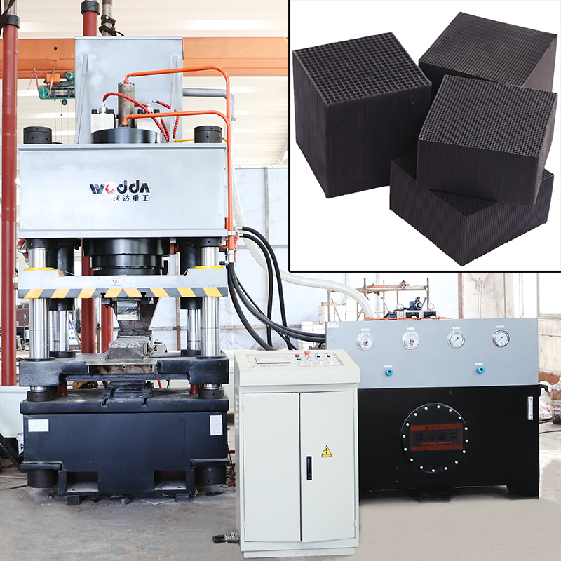 全自動(dòng)活性炭成型液壓(ya)機_400噸粉末成型液(yè)壓機