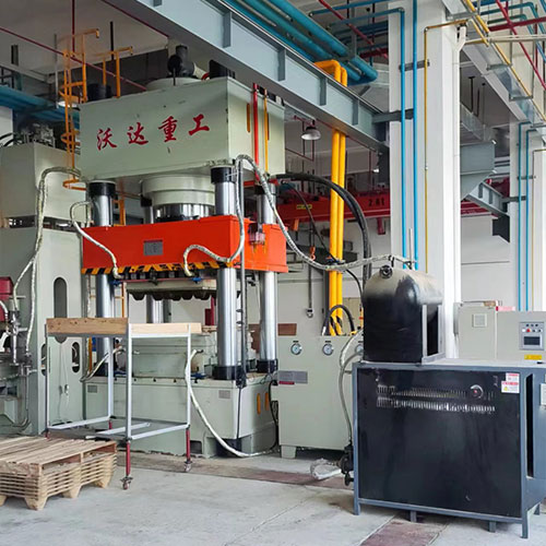1000噸(dun)木屑托盤成(chéng)型液壓機_1000噸(dūn)三梁四柱液(ye)壓機